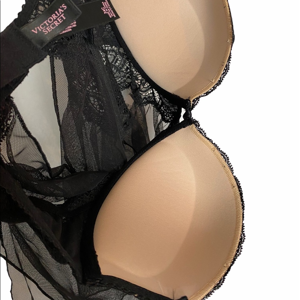 Victoria’s Secret Babydoll Top Lingerie Goth Y2K Whimsygoth Size 34C - Picture 6 of 8